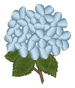 Hydrangea Embroidered Icon