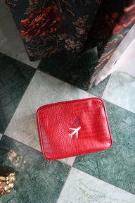 Signature Small Croc Pouch