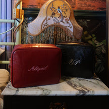 Monogram Small Croc Pouch