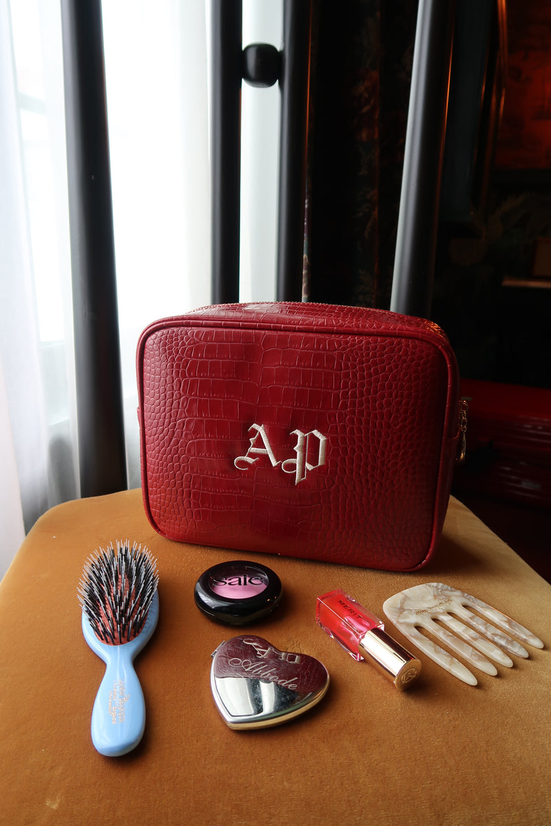 Classic Monogram Small Croc Pouch