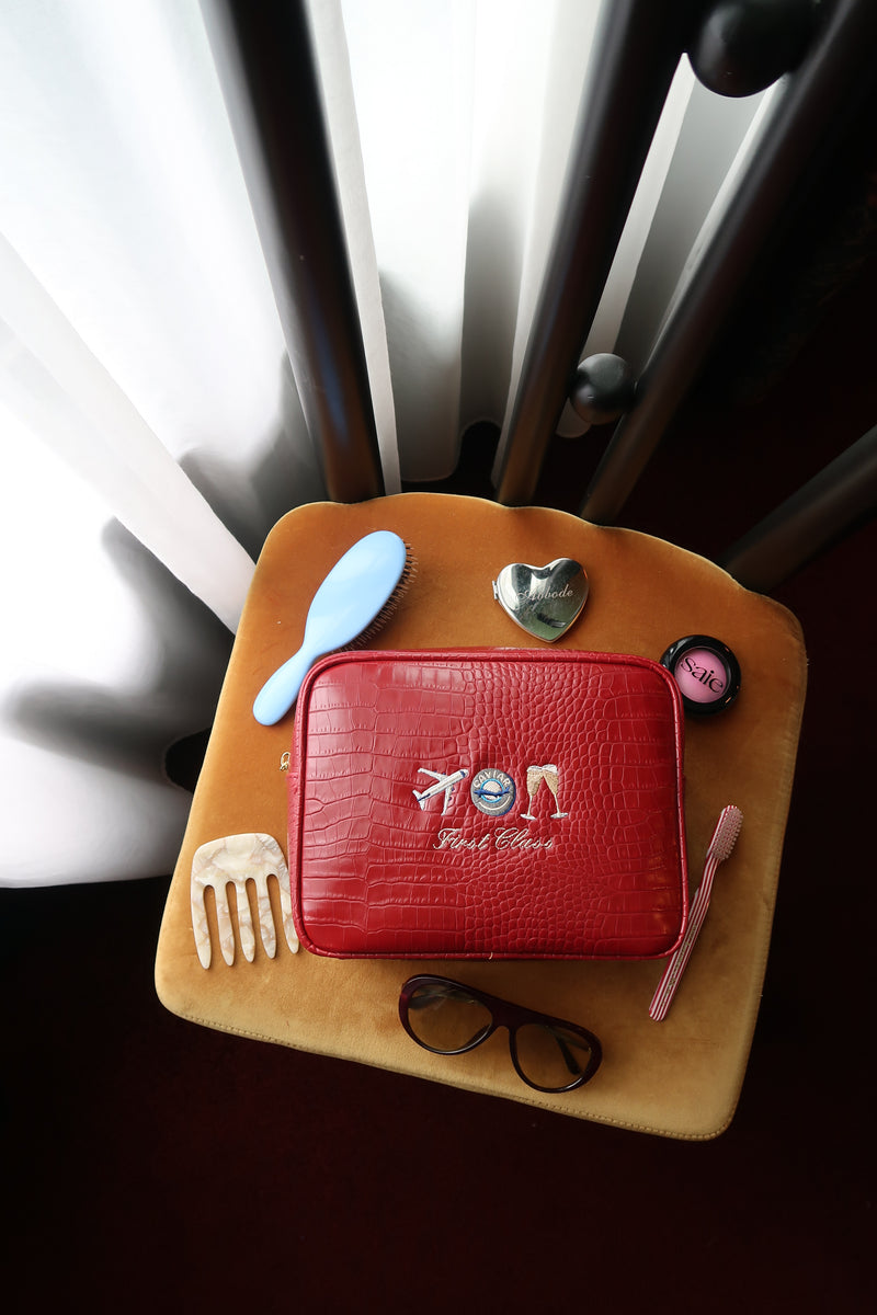 Essentials Small Croc Pouch