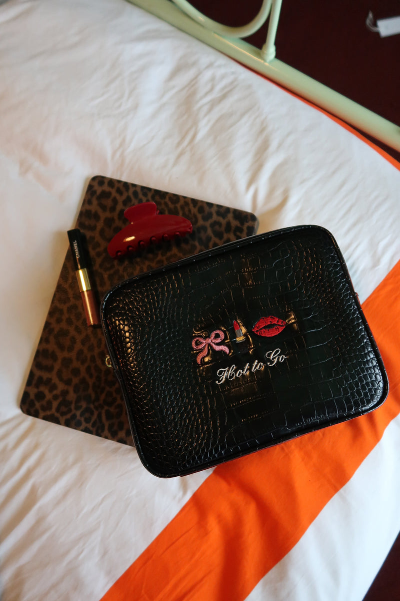 Essentials Small Croc Pouch