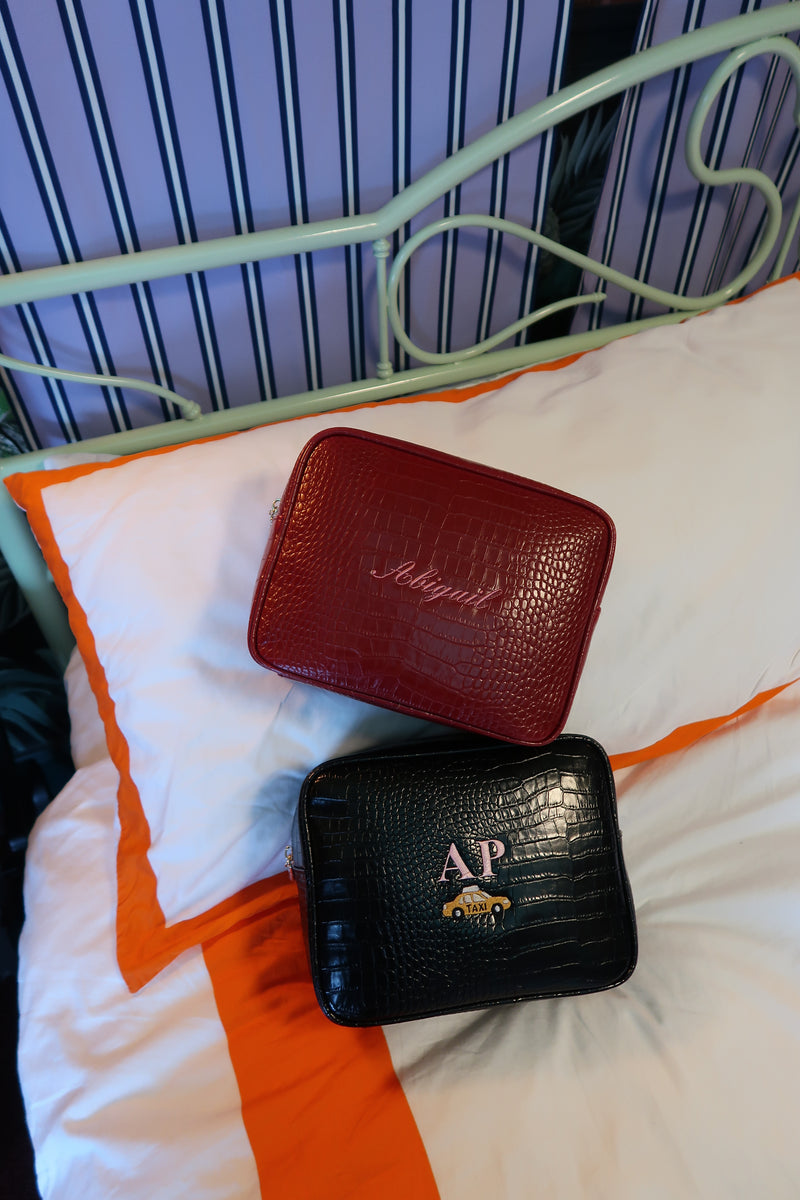 Signature Small Croc Pouch