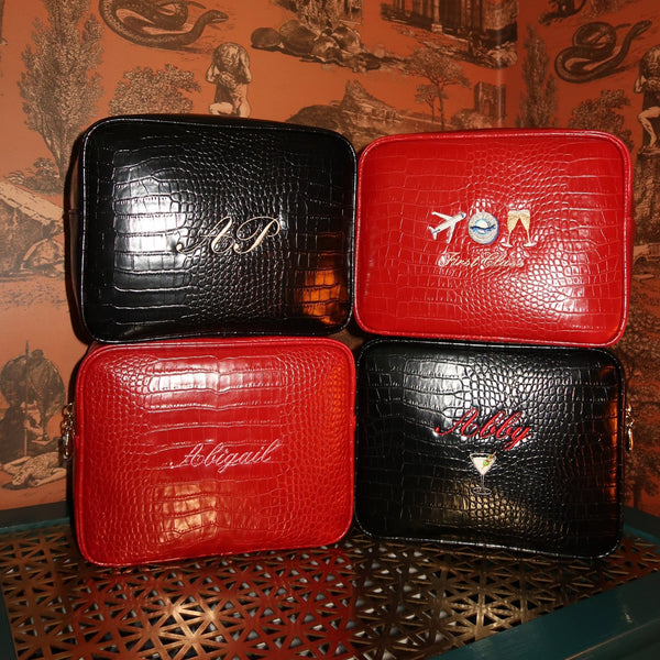 Essentials Small Croc Pouch