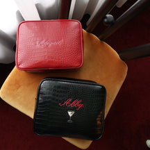 Signature Small Croc Pouch