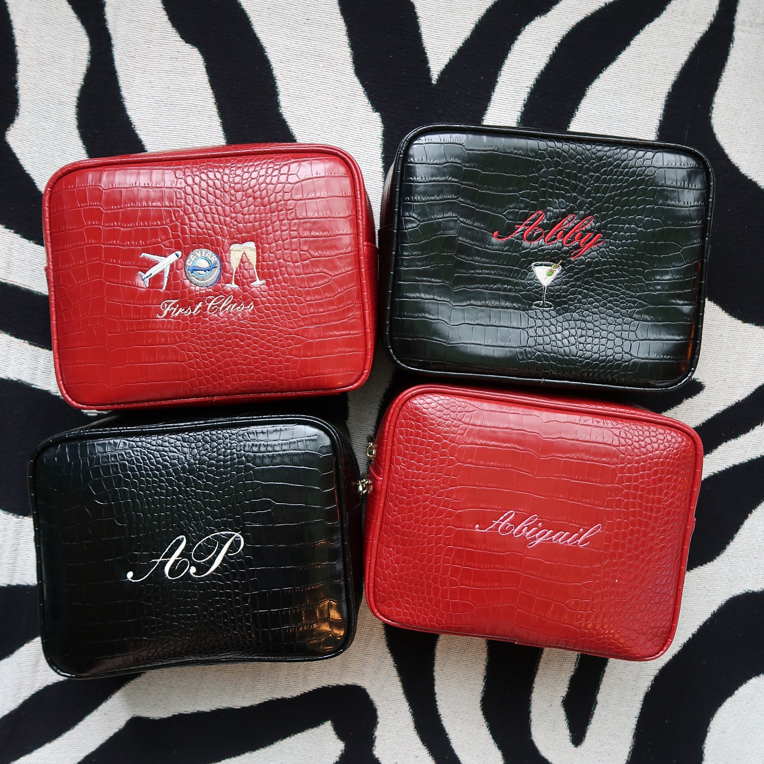 Signature Small Makeup Pouch with Vegan Leather | Abbode