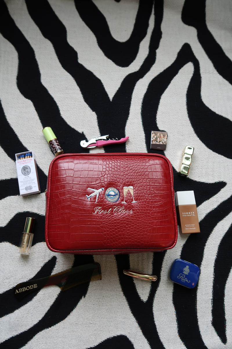Essentials Small Croc Pouch