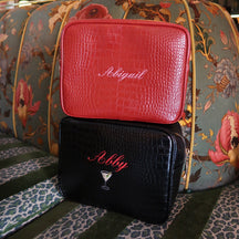Signature Small Croc Pouch