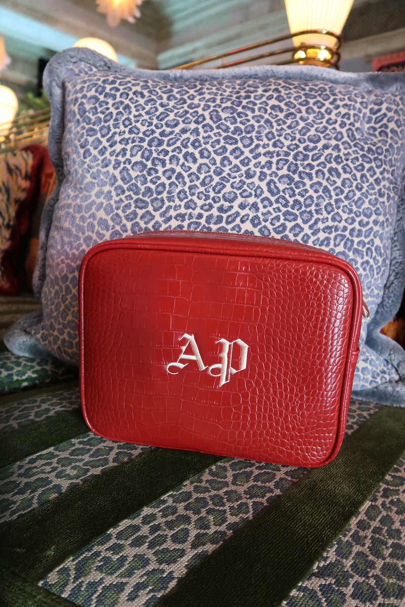 Classic Monogram Small Croc Pouch