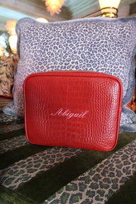 Name Small Croc Pouch