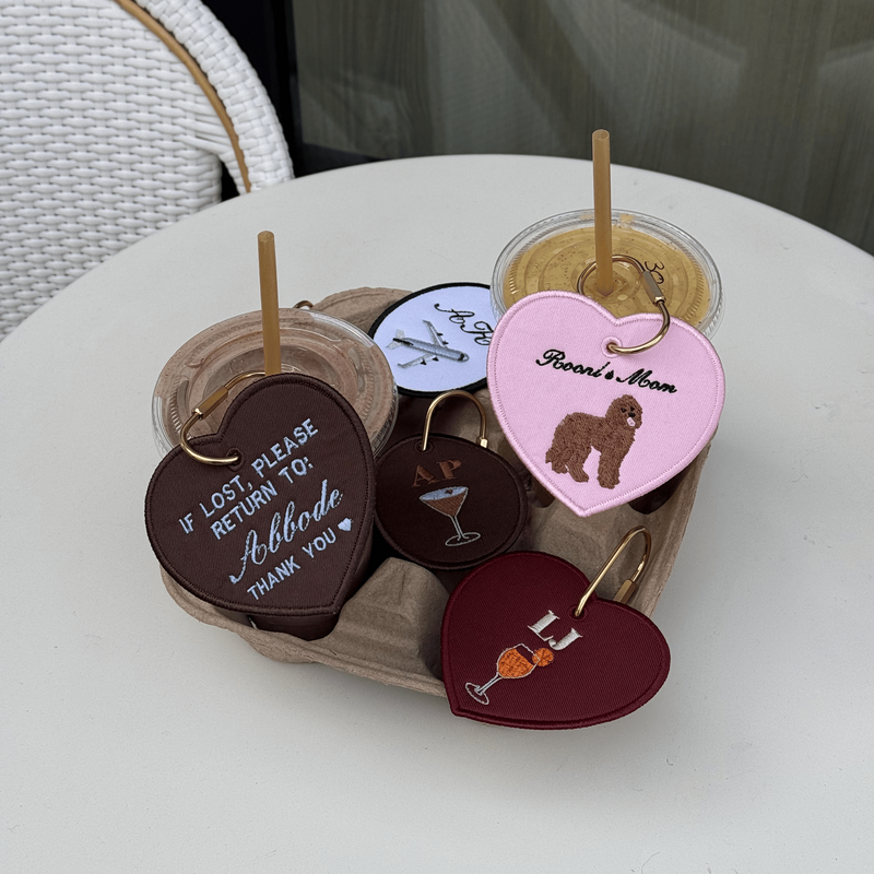 Ski Dog Heart Charm