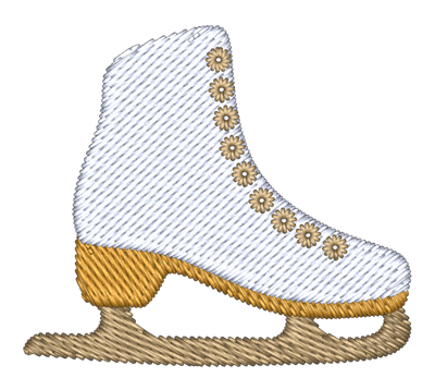 Ice Skate Embroidered Icon