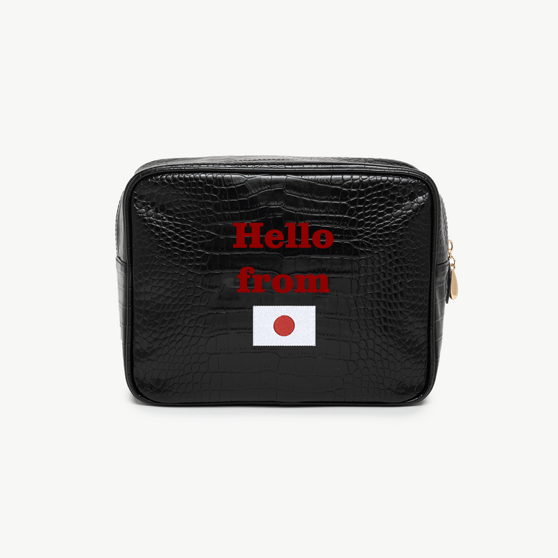 Japan Signature Small Croc Pouch