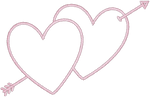 Light Pink Lover Arrow Heart