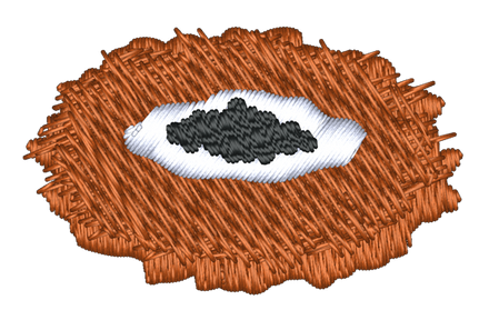 Latke Embroidered Icon