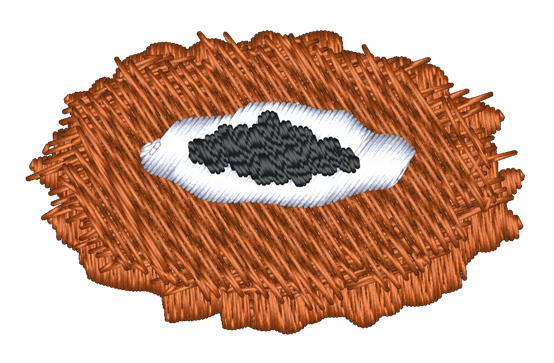 Latke Embroidered Icon