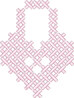 Light Pink Cross Stitch Lock