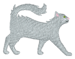 Grey Long Hair Cat