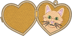 Longhair Orange Cat Locket