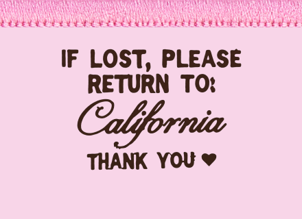Lost & Found California Charm