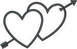 Black Lover Arrow Heart