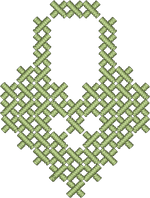 Matcha Green Cross Stitch Lock