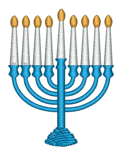Menorah Embroidered Icon