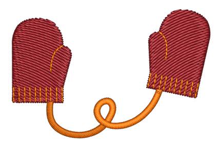 Mittens Embroidered Icon