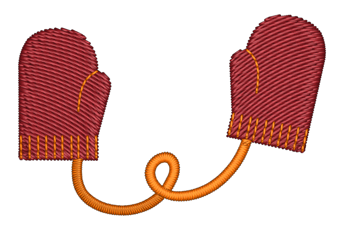Mittens Embroidered Icon