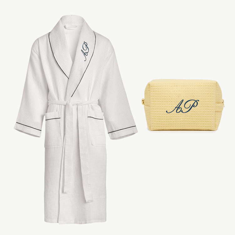 Monogram Waffle Set