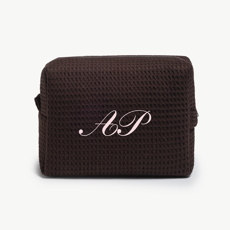 Classic Monogram Waffle Pouch
