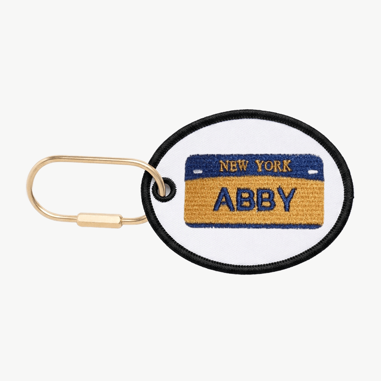 NY License Plate Charm