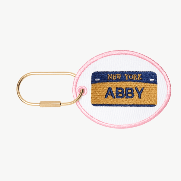 NY License Plate Charm