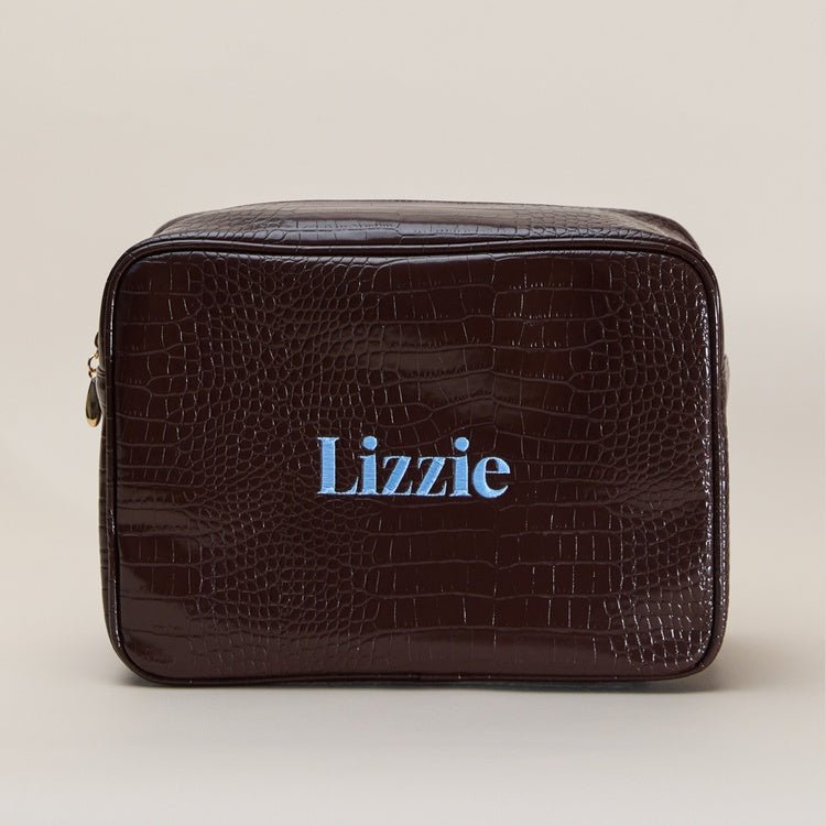 Name Small Croc Pouch