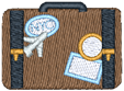 Navy Suitcase