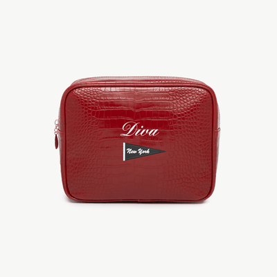 New York Signature Small Croc Pouch