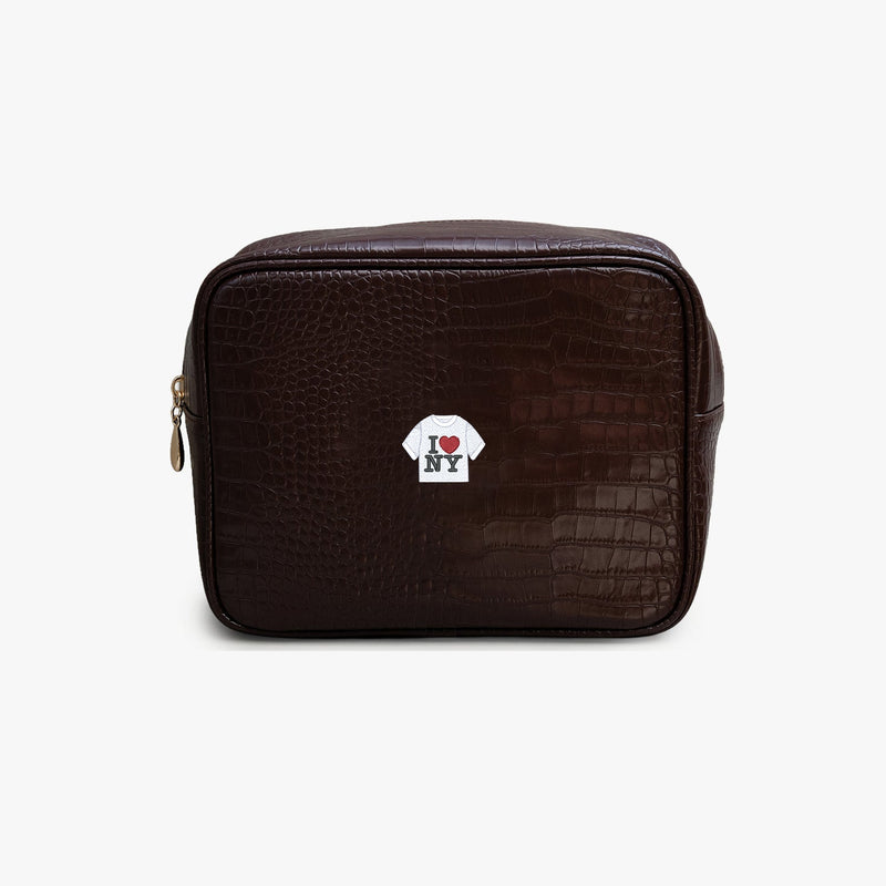 New York Icon Small Croc Pouch