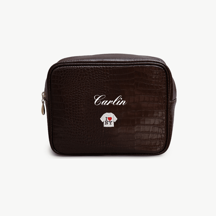 New York Signature Small Croc Pouch