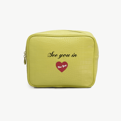 New York Signature Small Croc Pouch