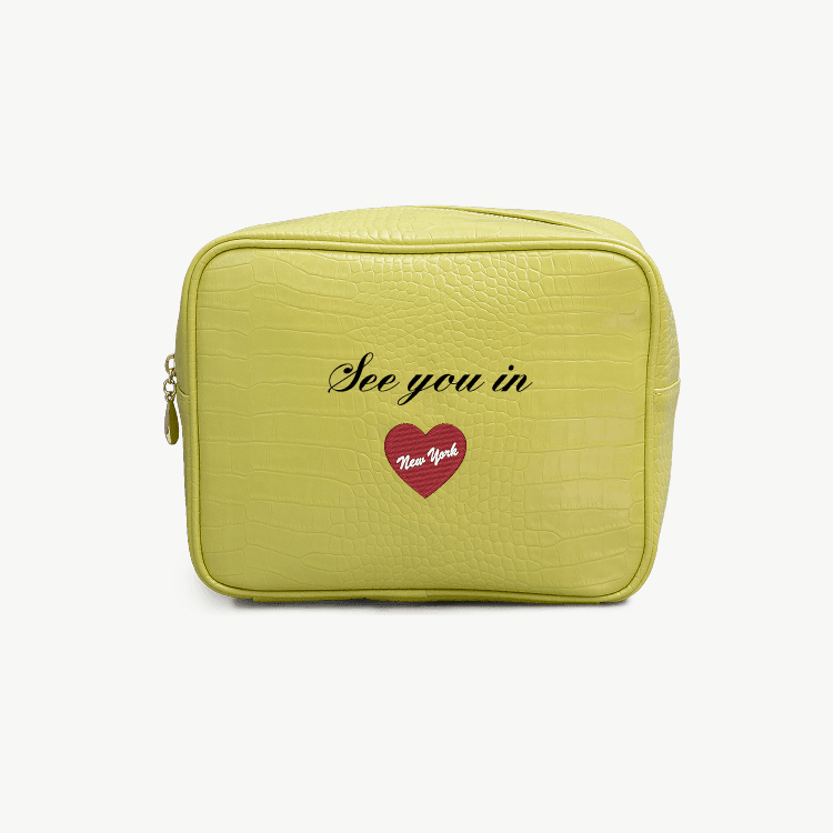 New York Signature Small Croc Pouch