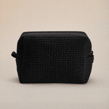 Monogram Waffle Pouch