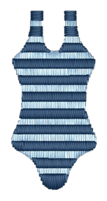 One Piece Swimsuit Embroidered Icon