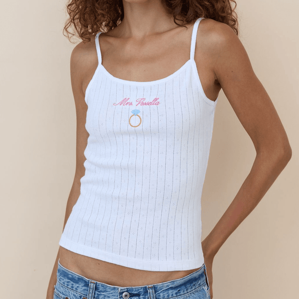 Signature Pointelle Tank Top