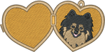Black and Tan Pomeranian Locket