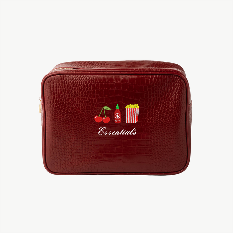 Essentials Small Croc Pouch