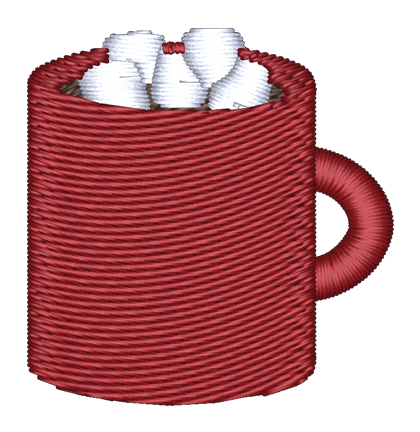 Red Hot Chocolate Embroidered Icon