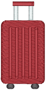 Red Rolling Suitcase