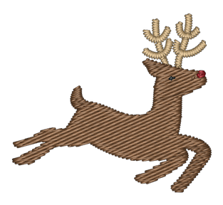 Reindeer Embroidered Icon
