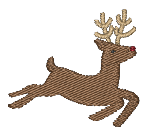 Reindeer Embroidered Icon