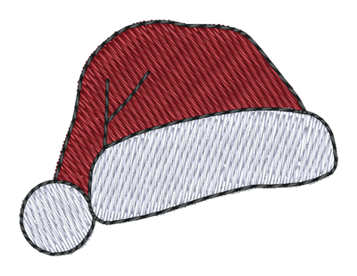 Santa Hat Embroidered Icon